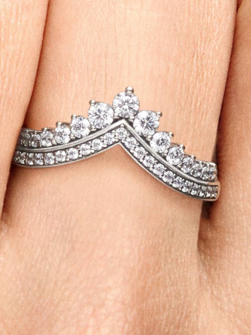 Pandora Princess Wishbone Ring